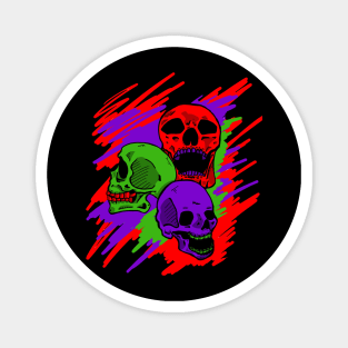 color skulls Magnet